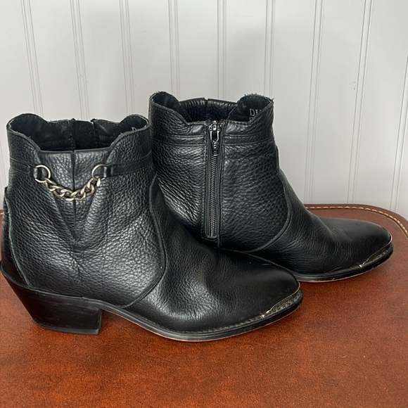 Durango Black Leather Western Booties Size 6 - Picture 2 of 14